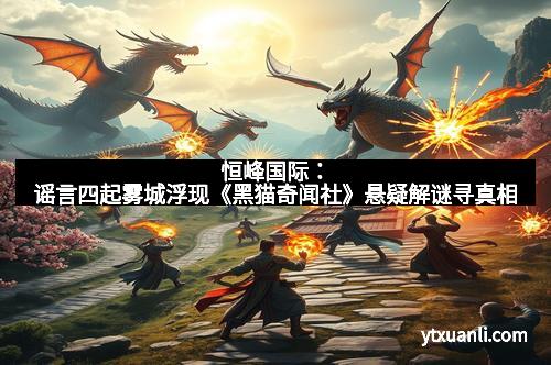 恒峰国际：谣言四起雾城浮现《黑猫奇闻社》悬疑解谜寻真相